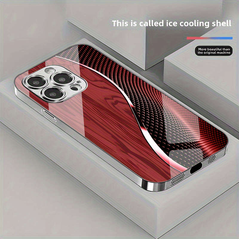 1Pc Multicolor  For iPhone X Wood Grain Phone Case