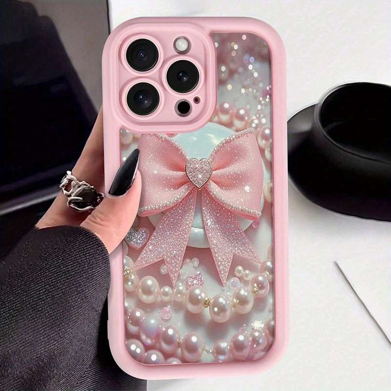 1Pc Pink Red Color For iPhone 7 8 Phone Case Phone Cover