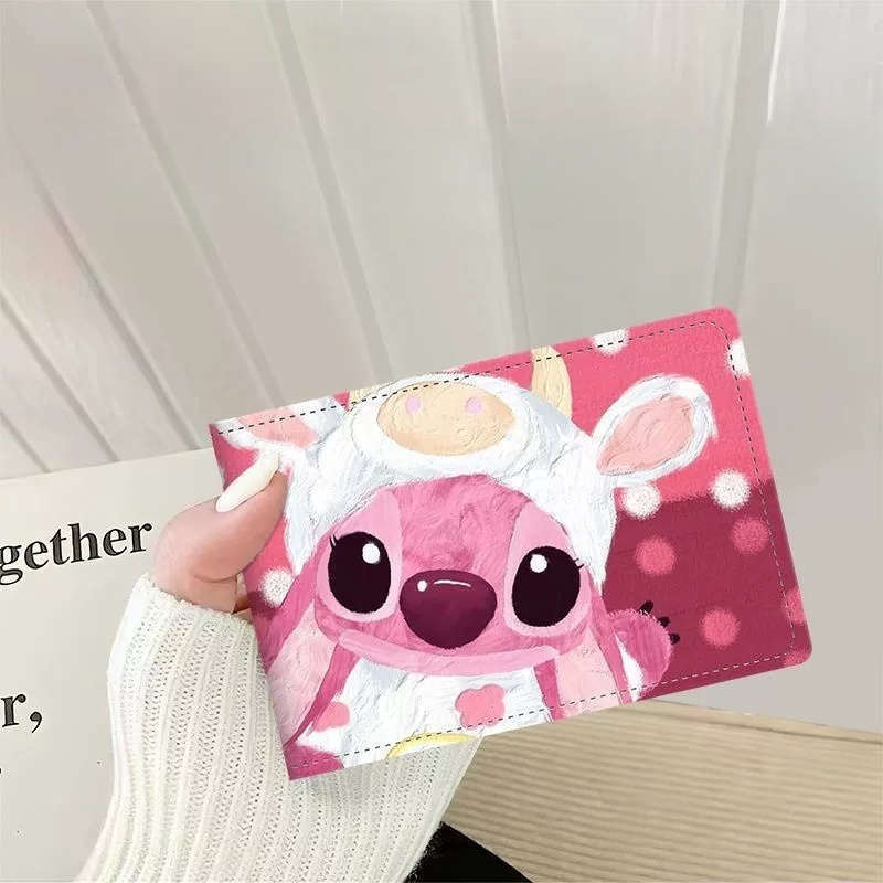 1pc Stitch Lilo Heart-Themed WalletCute Travel Accessory with Card Slots Perfect Valentine'S