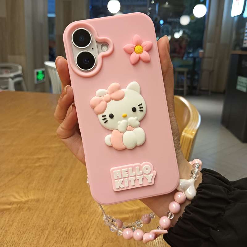 1Pc Pink Red Color For iPhone 16 Phone Case Phone Cover