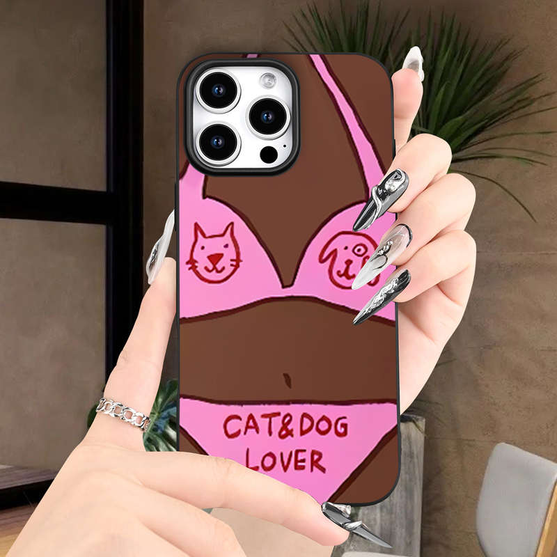 1Pc Black For iPhone XS Beach Bikini Pattern Phone Case