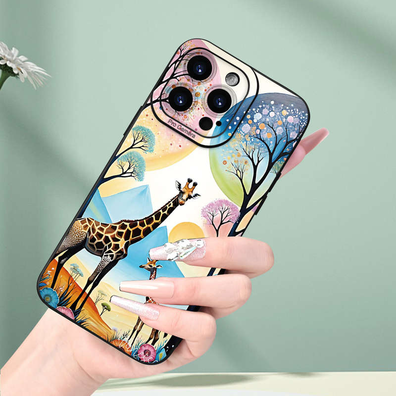 1Pc Black For iPhone XS African Style Phone Case