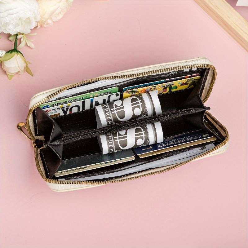 1pc Stitch Cartoon PU Wallet Cute Handheld Coin Purse with Credit Card Holder and Independent