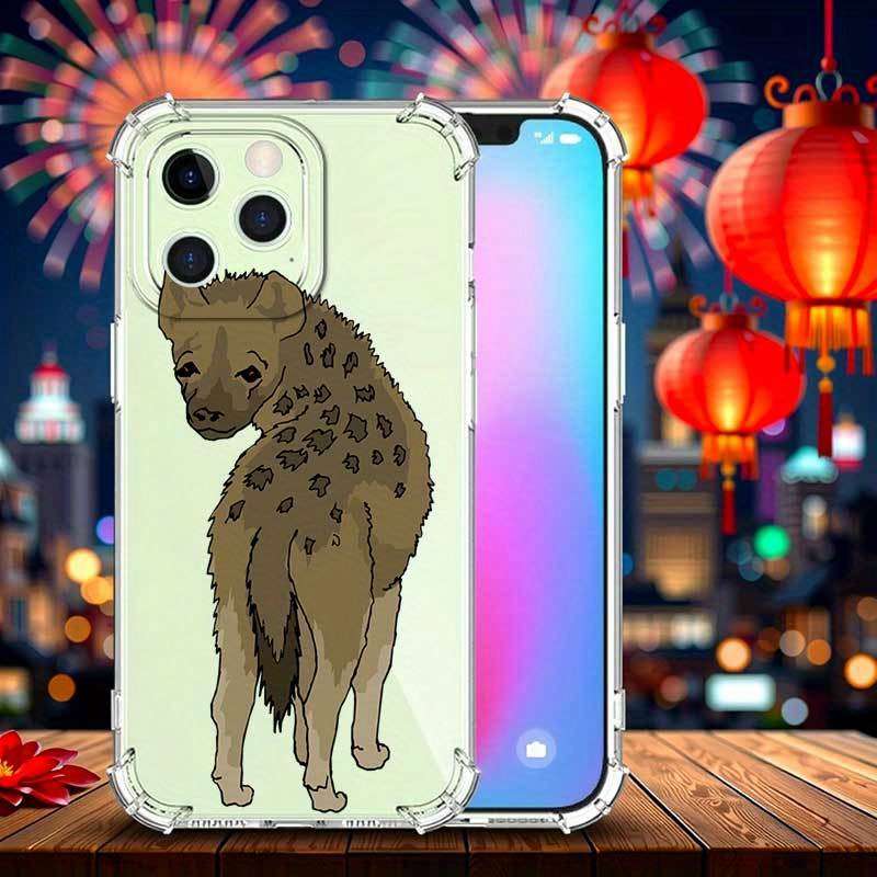 1Pc Transparent For iPhone 6 Plus 6s Plus African Wild Dog Pattern Phone Case