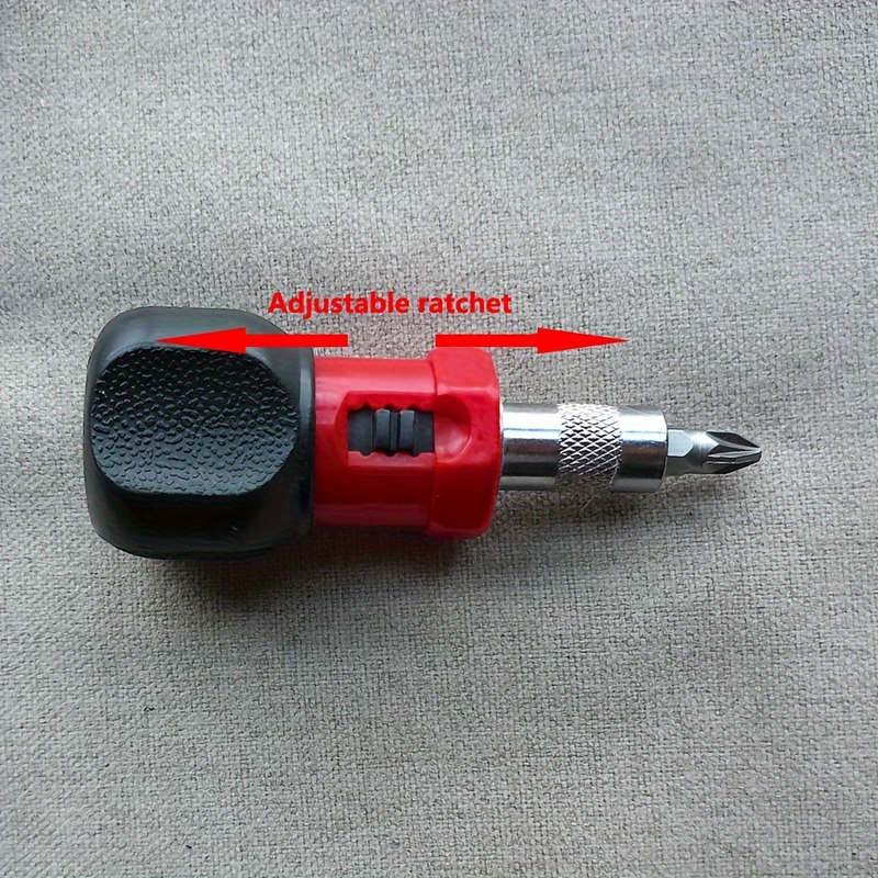Screwdriver Bit Tool Set Color 11 In 1 Black And Red Set