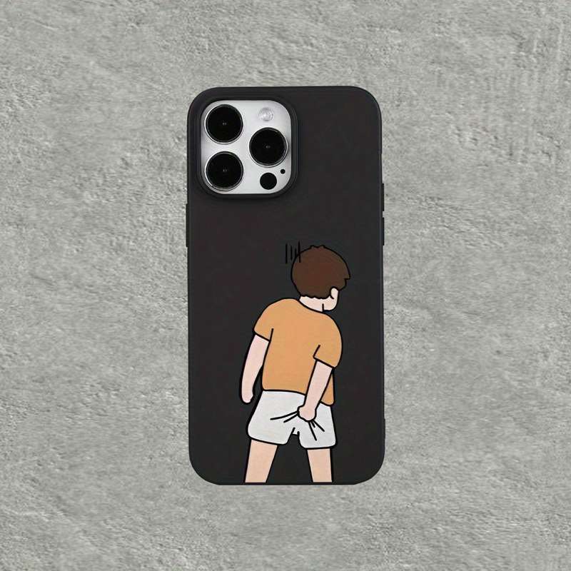 1Pc Mixed Color  For iPhone X XS Cartoon Boy Design Phone Case