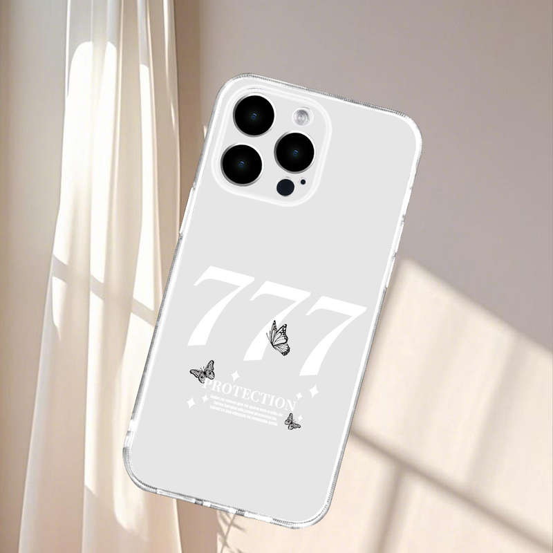 1Pc Transparent For iPhone XS Max Butterfly Pattern Phone Case