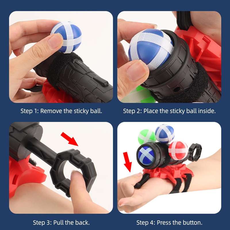 Toy Weapons Items Launcher Add 3 Balls
