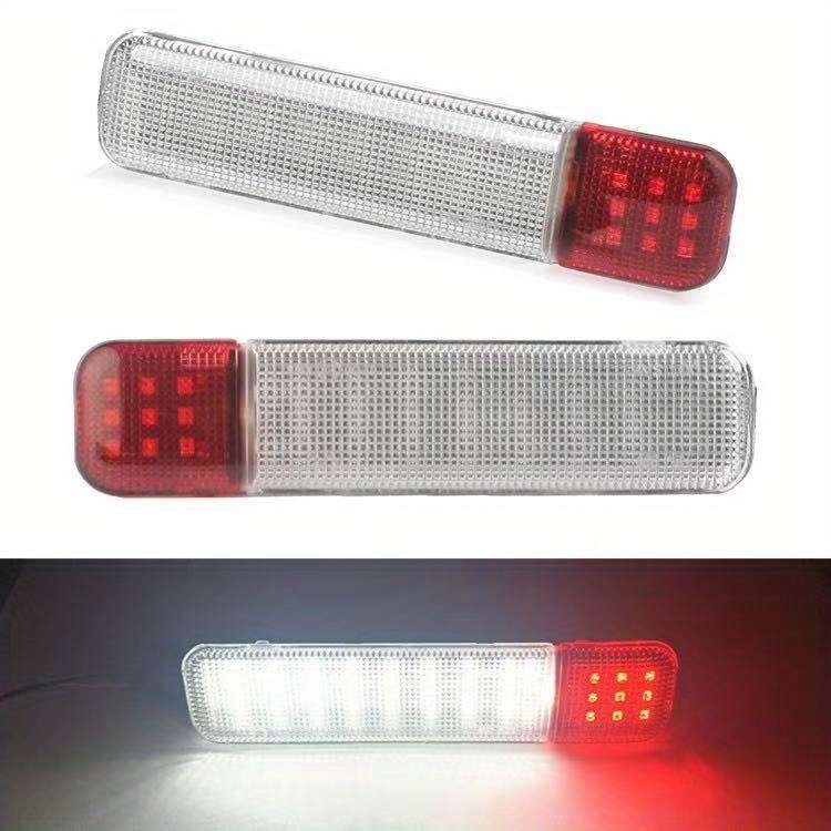 2pcs LED Interior Door Light Door Panel Courtesy Warning Light Lamp Assembly Compatib