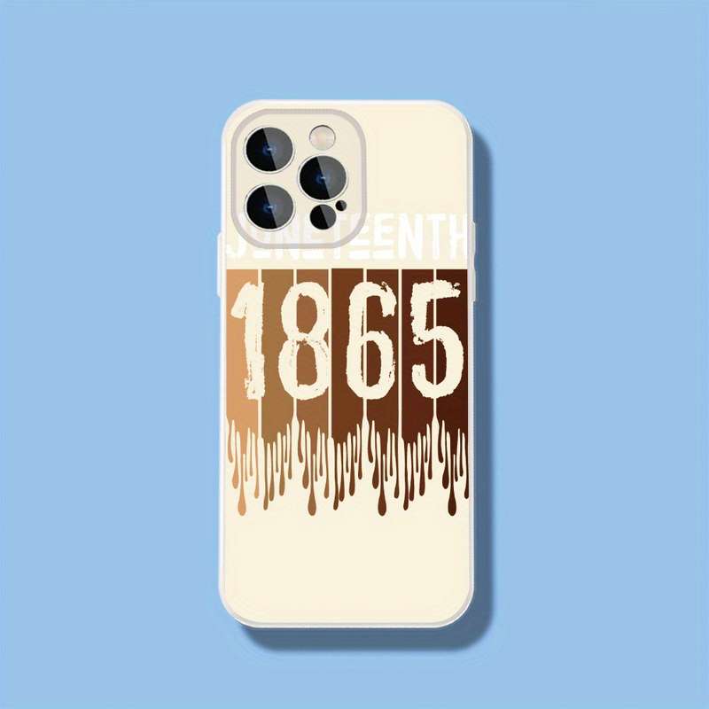 1Pc Ivory White For iPhone 13 Pro Max Liberation In 1865 African Phone Case