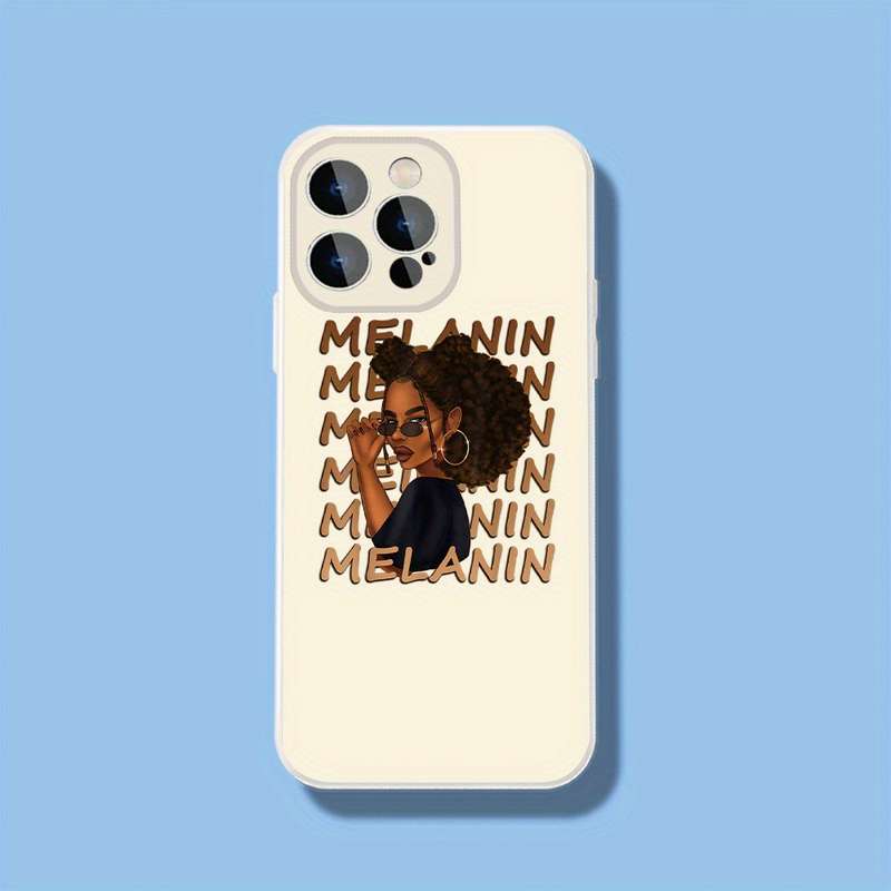1Pc Black For iPhone 16 Pro Max Celebrating Melanin Phone Case