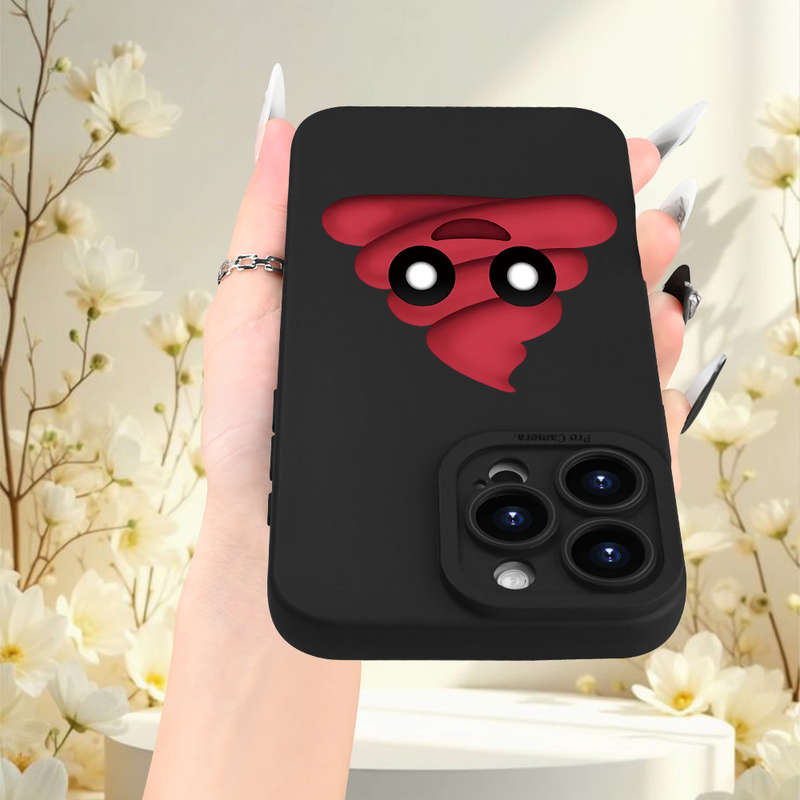 1Pc Black For iPhone 15 Pro Max Trendy And Popular Phone Case
