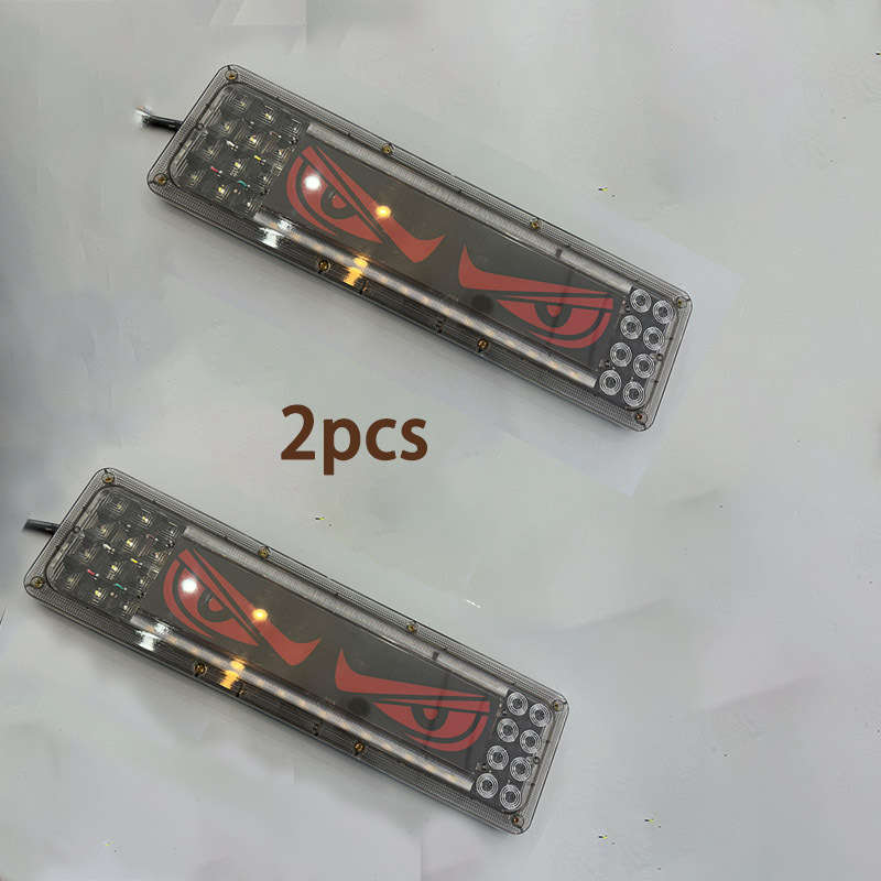 2pcs Car Rear Lights LED Lights for Car Auto Parts Automobile Assembly Lion Dance Ey