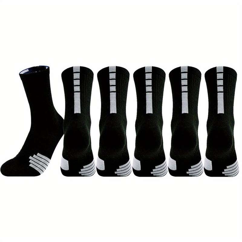 3 Pairs Random Colors One Size High Elastic Socks