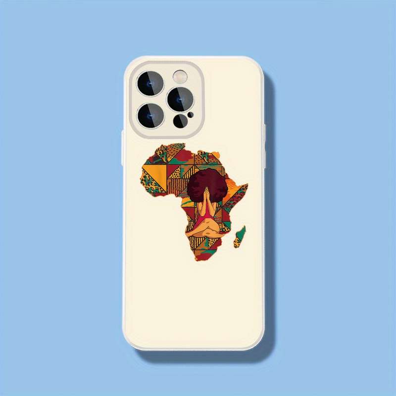 1Pc Black For iPhone 11 African Unity And Meditation Phone Case