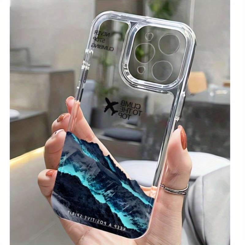 1Pc Transparent For iPhone 16 Plus Phone Case Phone Cover