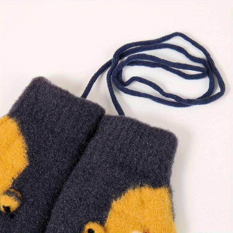 Winter Gloves Color Dark Blue Size 1 To 3Y