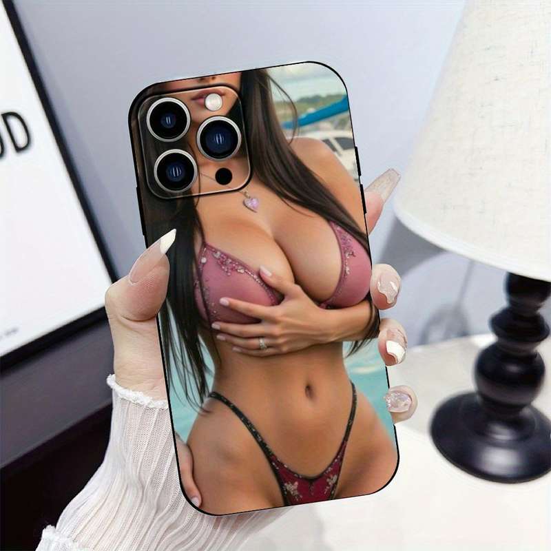 1Pc Black For iPhone 12 Phone Case Phone Cover