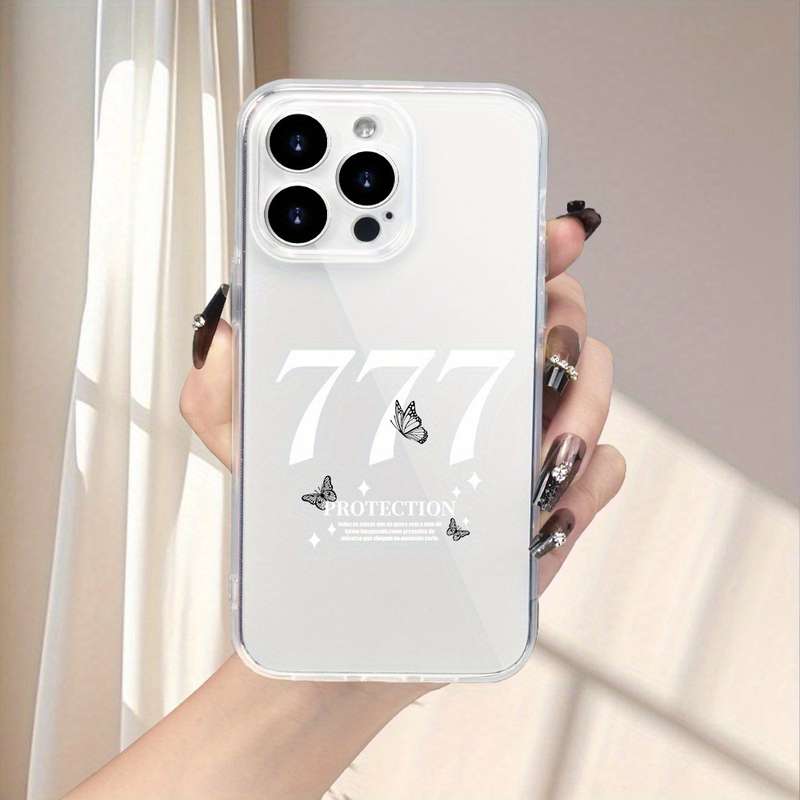 1Pc Transparent For iPhone XS Max Butterfly Pattern Phone Case