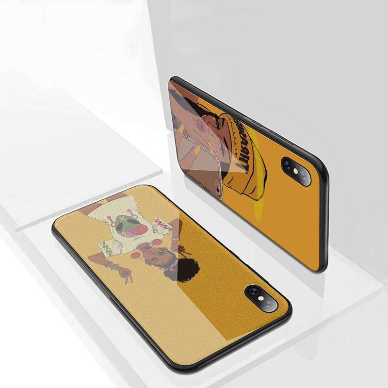 1Pc Mixed Color For iPhone 14 Plus African Girl Phone Case