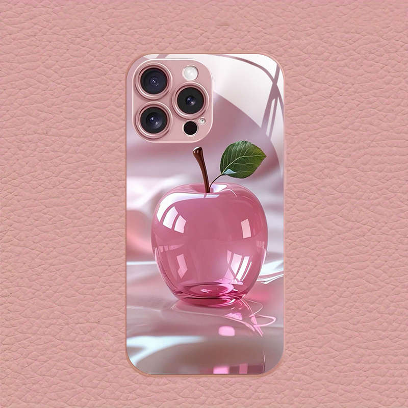 1Pc Pink Red For iPhone 11 Pro Max Pink Crystal Apple Phone Case
