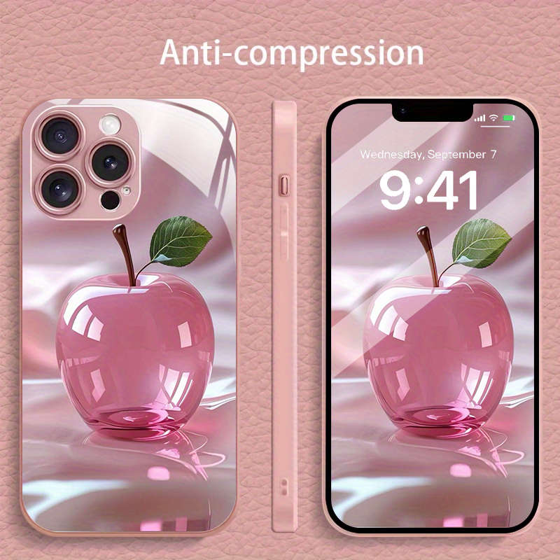1Pc Pink Red For iPhone 11 Pro Max Pink Crystal Apple Phone Case