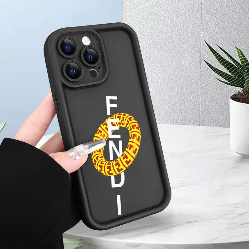 1Pc Black For iPhone XS Swimming Ring Pattern Phone Case