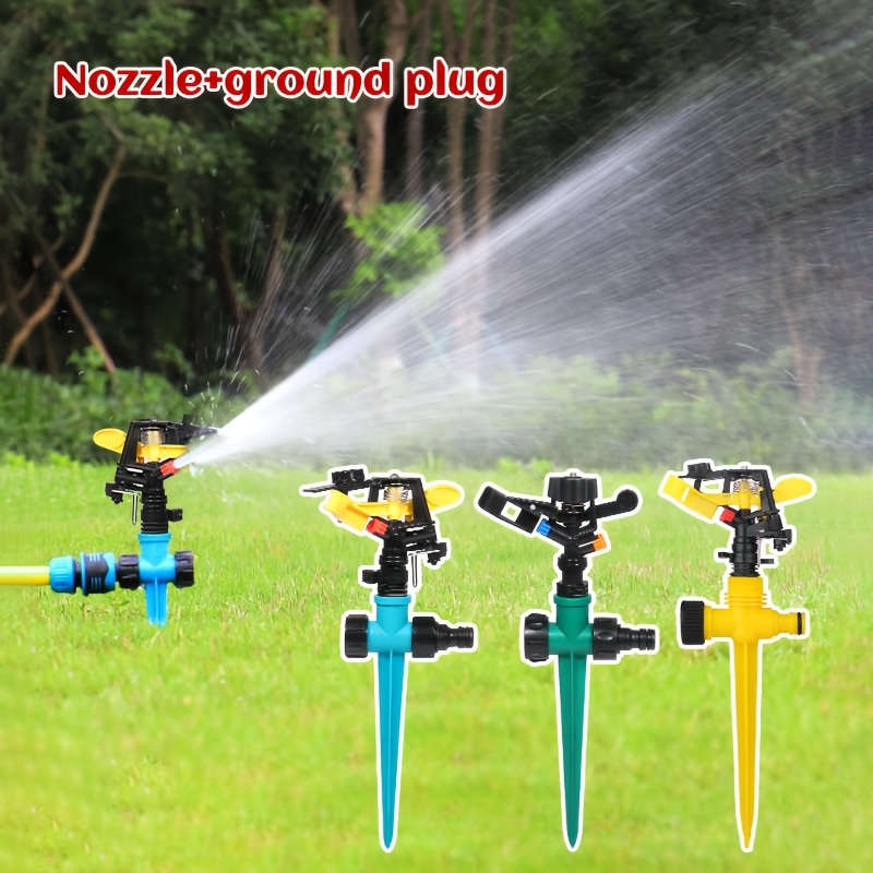 1Pc Adjustable Yard Sprinkler With Swing Arm Atomizing Nozzle