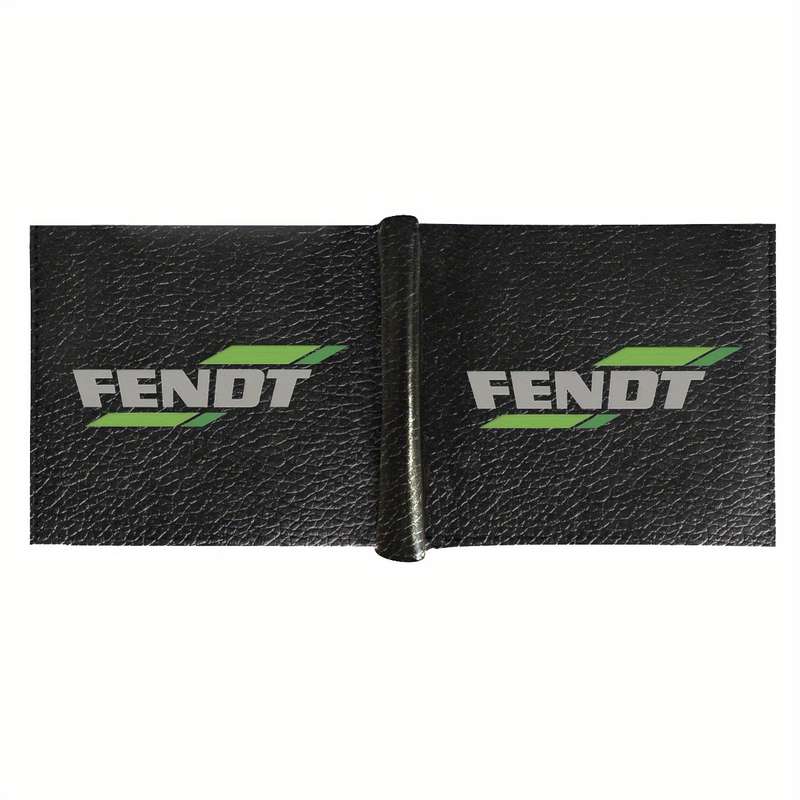 1pc Fendt Men's Faux Leather Bifold WalletBlack Crocodile Texture with Green Logo Multi-Card Sl