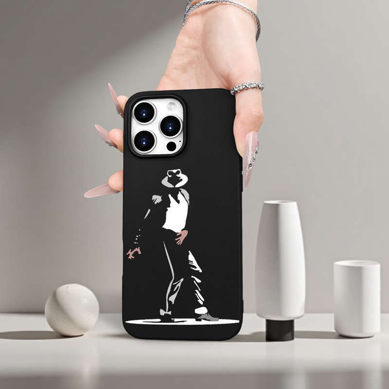 1Pc Black For iPhone XS Jackson Print Phone Case