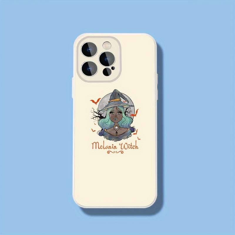 1Pc Black For iPhone 15 Plus Melanin Witch Phone Case