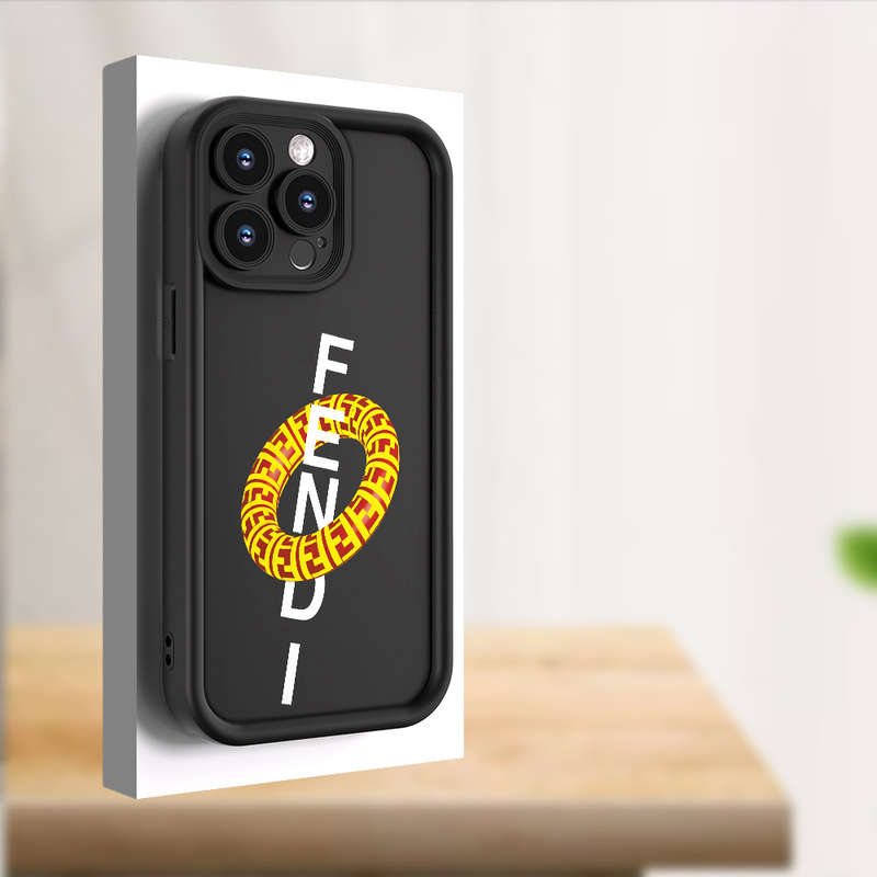 1Pc Black For iPhone XS Swimming Ring Pattern Phone Case