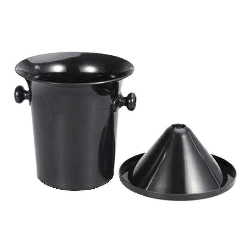 Wine Dump Black Plastic Wine Spittoon - Standard Size with Black