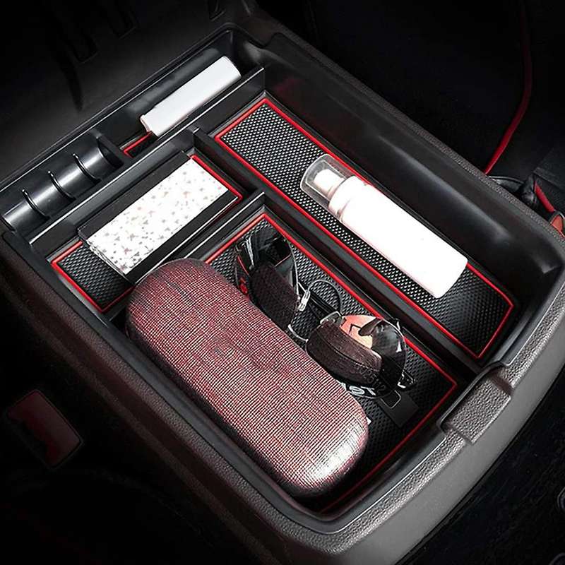Car Central Console Organizer Tray Armrest Storage Box Insert Divider