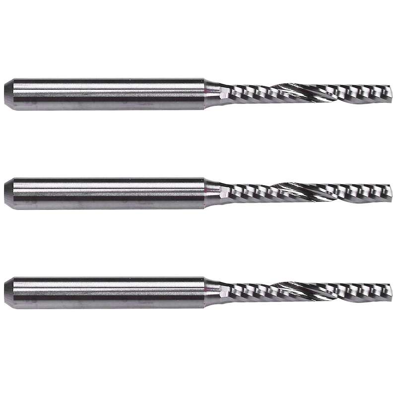 2mm X 15mm Carbide Single Flute Spiral End Mill Cnc Router Bit