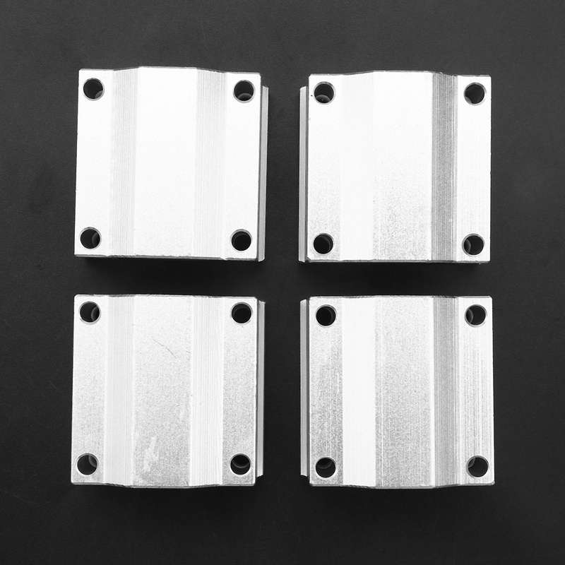 4 Pcs Sc20uu 20mm Aluminum Linear Motion Ball Bearing Slide Bushing