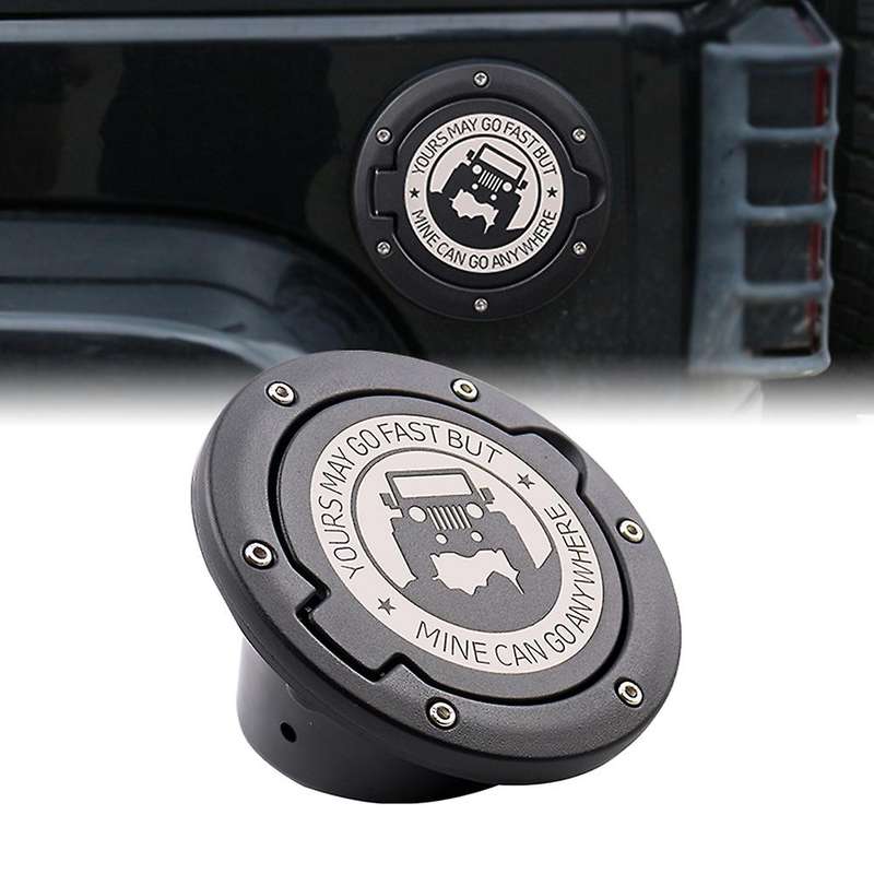 Metal Fuel Door Gas Tank Cover Fit for Jeep Wrangler Jk Unlimited