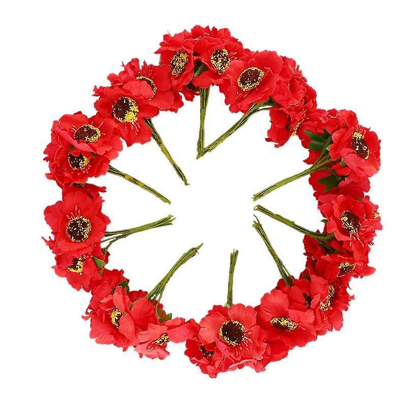 High Quality Silk Poppies Camellia 5cm 180pcs/lot(red)