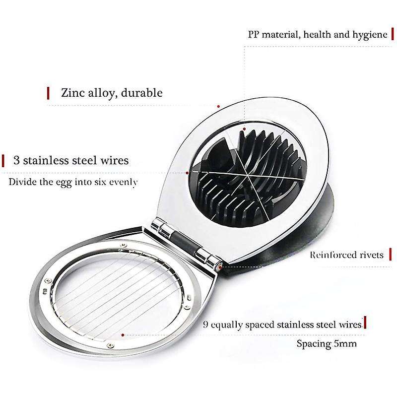 Egg Cutter Heavy Duty Slicer for Fruit Slicer, with 2 Slicing Styles
