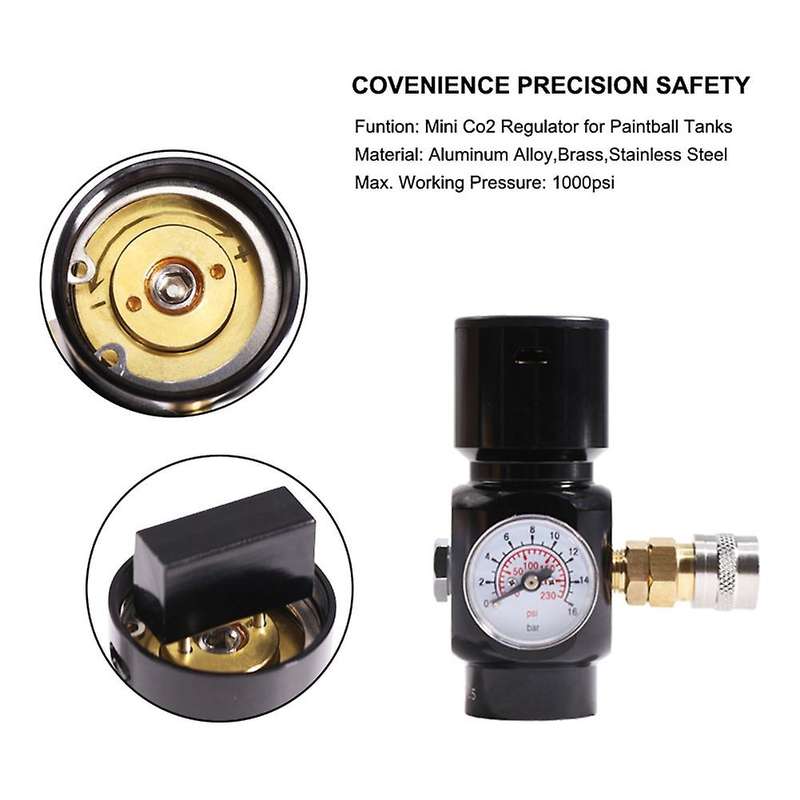 Regulator Mini Co2 Regulator for Pneumatic Tools Including Nailers