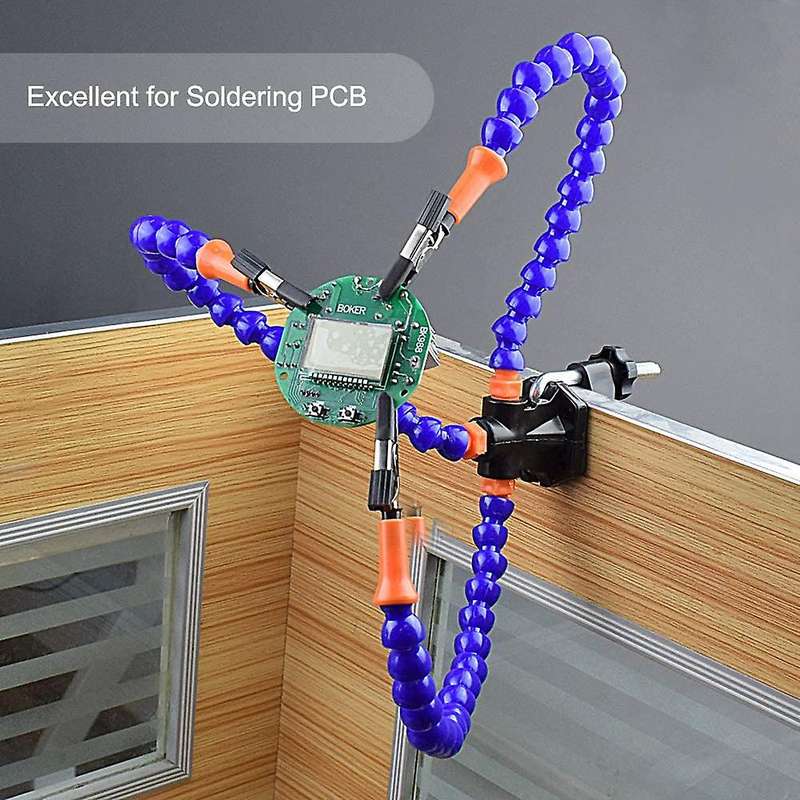 Bench Work Bench Vise Welding Table with 3 Flexible Arms Soldering