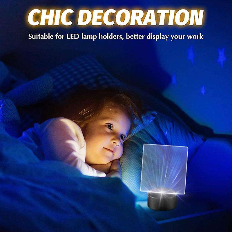 Acrylic Sheet Clear Cast for Led Light Base Table Signs Diy Display