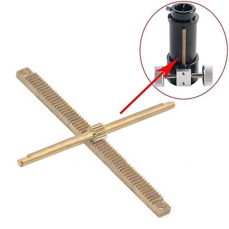 Astronomical Telescope Focuser Rack Shaft Set 0.5m Full Brass Diy