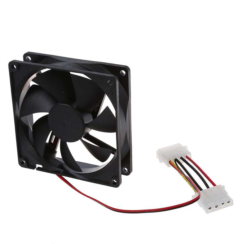 Dc 12v 4 Pin Black Plastic Pc Cooling Fan 90mm X 90mm X 25mm