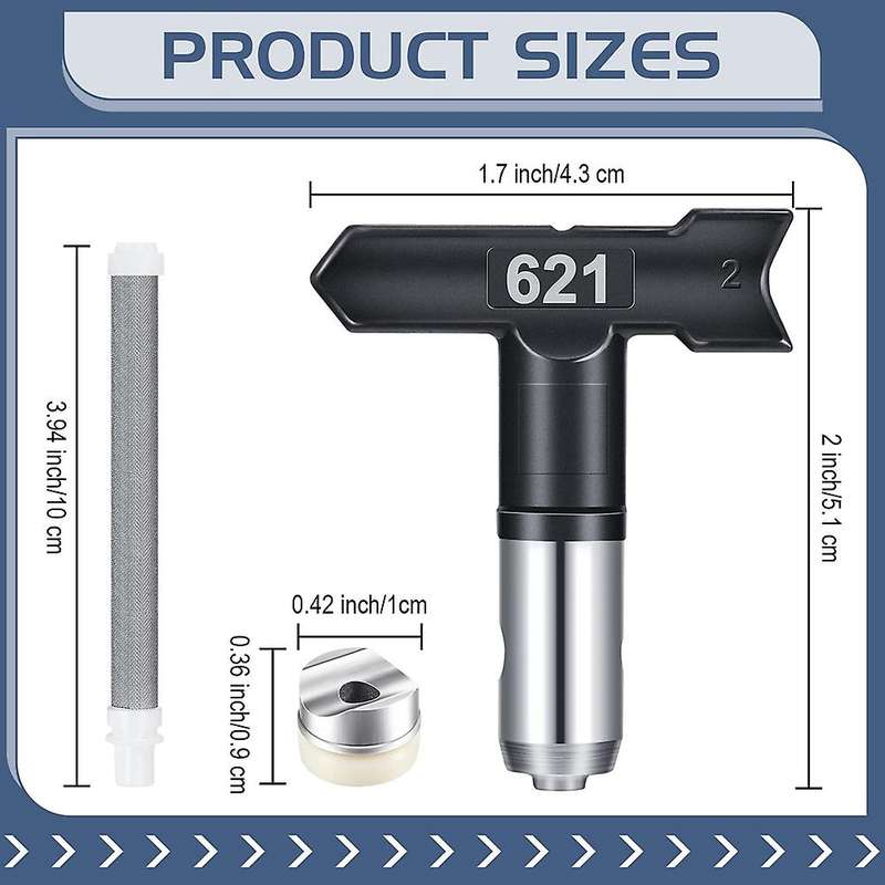 5pcs Spray Tips Reversible Airless Paint Sprayer Nozzle Tips