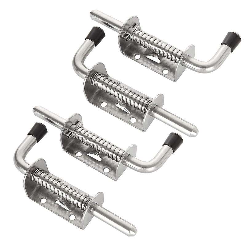 4 Pack 5 Inch Spring Loaded Latch Pin 304 Stainless Steel Door Lock
