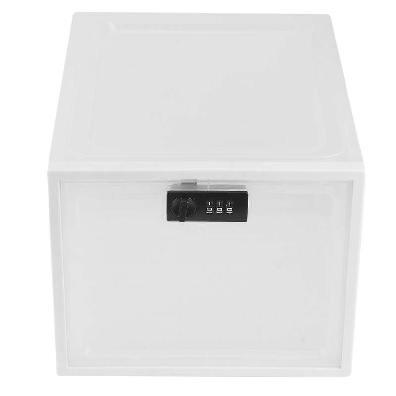 Refrigerator Food Transparent Storage Box with Password Lock Box A