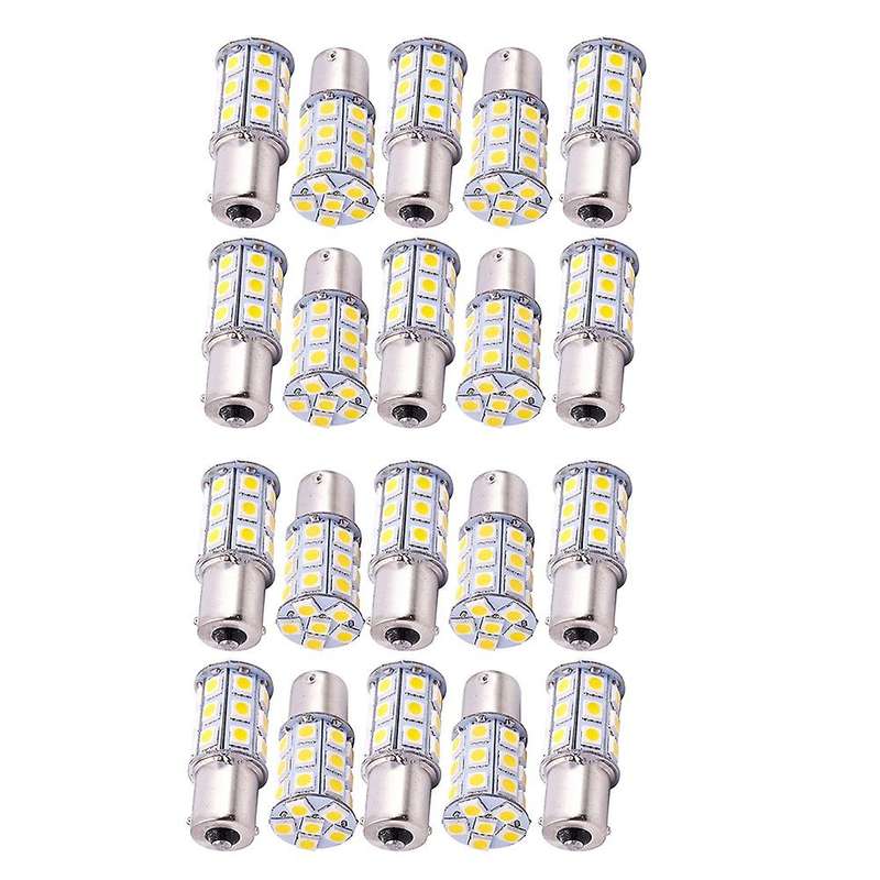 10x Warm White 27 Smd Led Camper Trailer Interior Light Bulbs