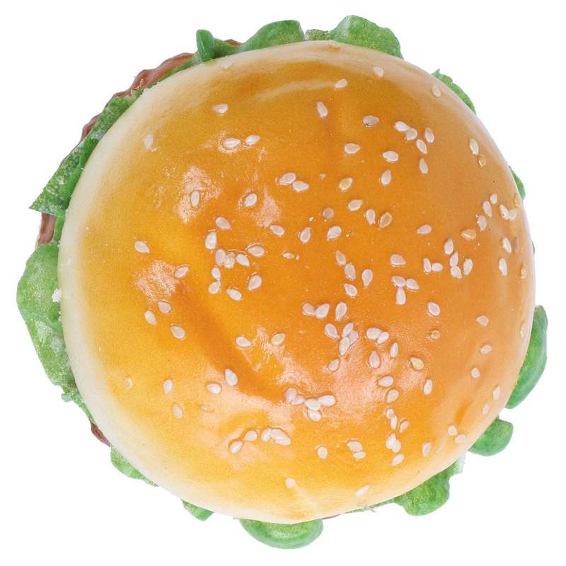 1pc Realistic Hamburger Lifelike Simulation Fake Bread Toy Decoration