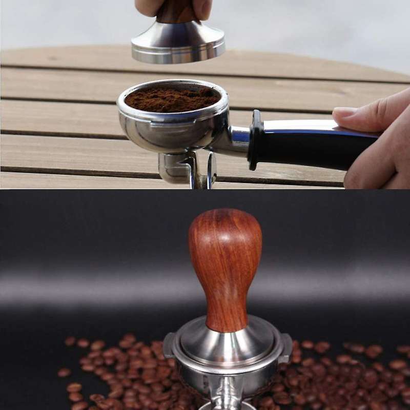 51mm Espresso Tamper Stainless Steel 304 Spring Coffee Powder Press